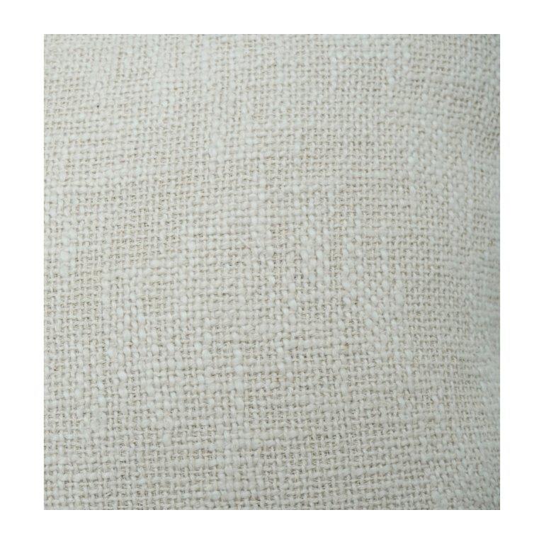 45x45 cm Handcrafted Cotton Cushion Cover with Black Whipstitch Border | Minimalist Neutral Throw Pillow Cover - Bulk manufacturer & supplier from Panipat, India