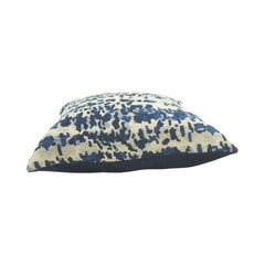 Blue Abstract Jacquard Cushion Cover – 45x45 cm | Woven Cotton Decorative Pillow Cover for Sofa & Living Room