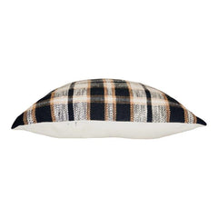 Handmade Plaid Cotton Cushion Cover 45x45 cm | Woven Checkered Decorative Pillow Cover | Modern Farmhouse Throw Cushion