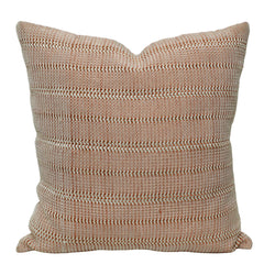 Handwoven Cotton Cushion Cover 45x45 cm | Textured Woven Striped Throw Pillow Cover | Modern Boho Decorative Cushion Cover | Hidden Zipper | 100% Cotton