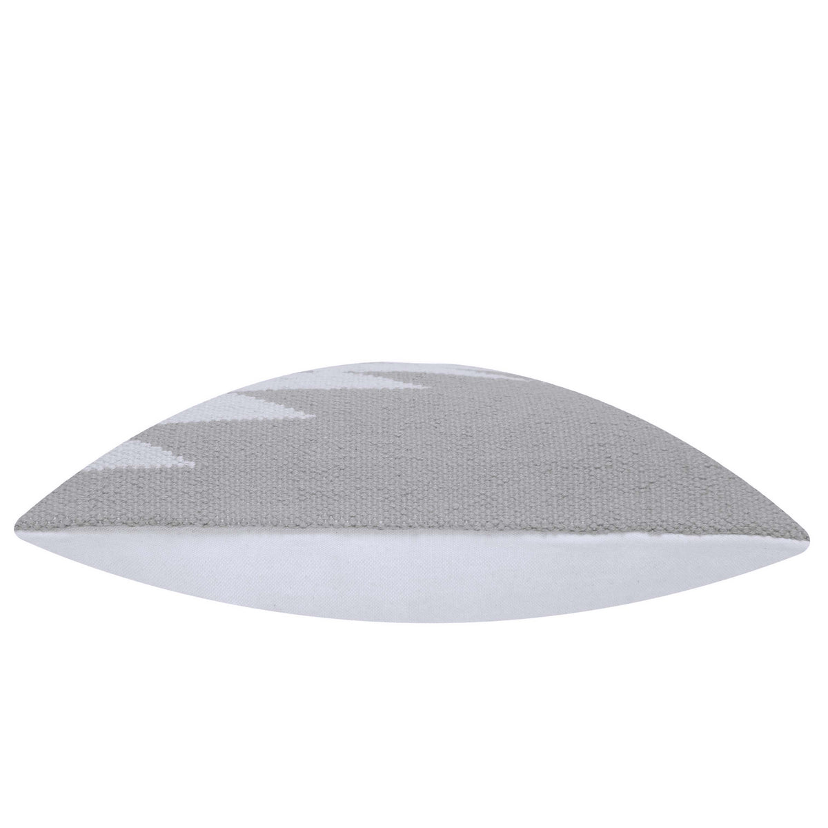 Handwoven Geometric Cushion Cover 45x45 cm – Grey, White & Black Abstract Pattern