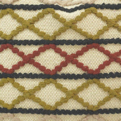 Handmade Geometric Embroidered Cotton Cushion Cover | Boho Tribal Pillow Cover | 45x45 cm