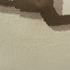 Handmade Abstract Woven Cotton Cushion Cover – Neutral Beige Decorative Pillow Cover 45x45 cm