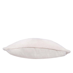 Handmade Ivory Cotton Cushion Cover 45x45 cm | Textured Woven Decorative Pillow Cover | Minimalist Home Décor