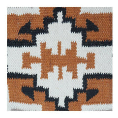Geometric Embroidered Cotton Cushion Cover | Boho Tribal Pattern | Decorative Throw Pillow Case 18x18 Inch