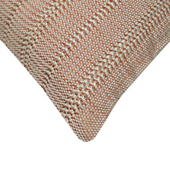 Handwoven Cotton Cushion Cover 45x45 cm | Textured Woven Striped Throw Pillow Cover | Modern Boho Decorative Cushion Cover | Hidden Zipper | 100% Cotton