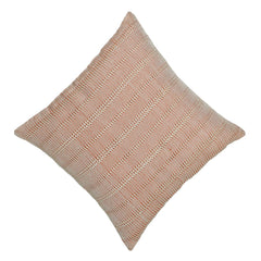 Handwoven Cotton Cushion Cover 45x45 cm | Textured Woven Striped Throw Pillow Cover | Modern Boho Decorative Cushion Cover | Hidden Zipper | 100% Cotton