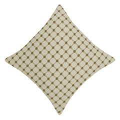 Handwoven Cotton Checkered Cushion Cover 45x45 cm | Textured Woven Decorative Throw Pillow Cover | Ivory & Natural | Hidden Zipper