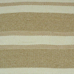 Handmade Beige Striped Cotton Cushion Cover | Woven Neutral Throw Pillow Cover | 45x45 cm