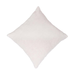Handmade Ivory Cotton Cushion Cover 45x45 cm | Textured Woven Decorative Pillow Cover | Minimalist Home Décor