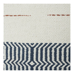 Geometric Woven Cotton Cushion Cover | Textured Stripe & Chevron Pattern | Neutral Modern Decor Pillow Cover (18x18 Inch)