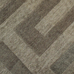 Modern Geometric Jacquard Cushion Cover 45x45 cm | Woven Textured Decorative Throw Pillow Cover | Hidden Zip | Neutral Taupe & Grey