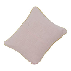 Soft Blush Cotton Cushion Cover – Minimal Plain Textured Pillow Case with Hidden Zip (18x18 Inch)