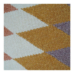 Handgewebter geometrischer Baumwollkissenbezug 45x45 cm | Boho-Zickzackmuster | Dekokissenbezug