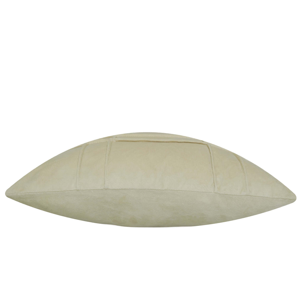 Cream velvet tufted grid textured cushion cover 45x45 cm