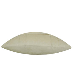 Cream velvet tufted grid textured cushion cover 45x45 cm