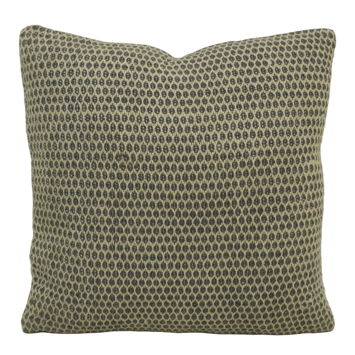 Handwoven Wool Cushion Cover 45x45 cm | Textured Geometric Woven Throw Pillow Cover | Soft Decorative Cushion Cover with Hidden Zipper | Modern Home Décor