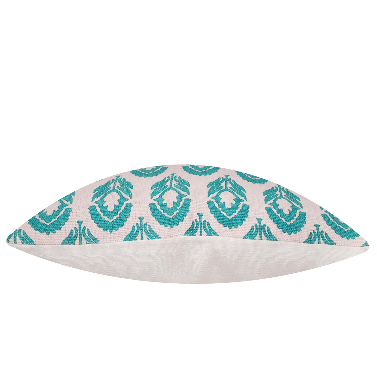 Turquoise Floral Bloom Printed Cushion Cover – 45 x 45 cm