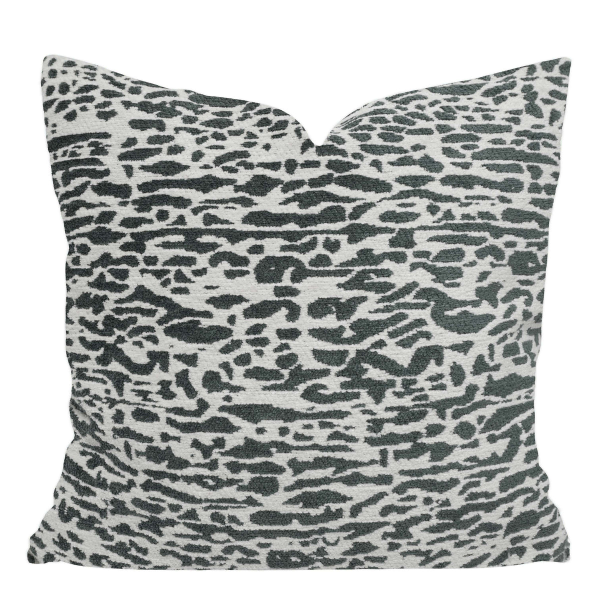 Grey & White Abstract Jacquard Cushion Cover – 45 x 45 cm