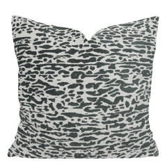 Grey & White Abstract Jacquard Cushion Cover – 45 x 45 cm