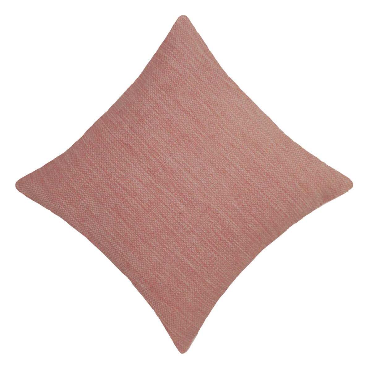 Handwoven Blush Pink Textured Cushion Cover – 45 x 45 cm