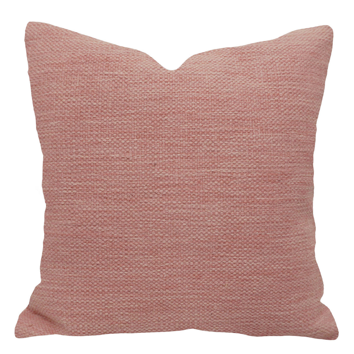 Handwoven Blush Pink Textured Cushion Cover – 45 x 45 cm