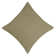 Handwoven Cotton Cushion Cover 45x45 cm | Textured Woven Decorative Throw Pillow Cover | Soft Natural Cotton Cushion Cover with Hidden Zipper | Modern Minimalist Home Décor
