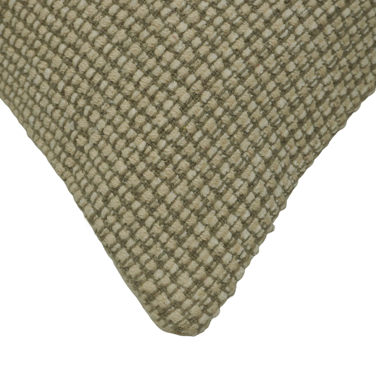 Handwoven Cotton Cushion Cover 45x45 cm | Textured Woven Decorative Throw Pillow Cover | Soft Natural Cotton Cushion Cover with Hidden Zipper | Modern Minimalist Home Décor
