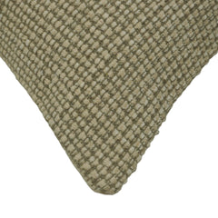 Handwoven Cotton Cushion Cover 45x45 cm | Textured Woven Decorative Throw Pillow Cover | Soft Natural Cotton Cushion Cover with Hidden Zipper | Modern Minimalist Home Décor