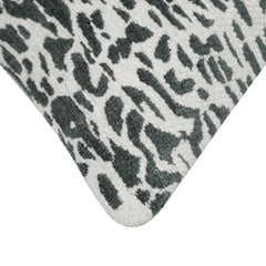 Grey & White Abstract Jacquard Cushion Cover – 45 x 45 cm