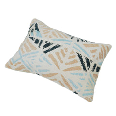 Jacquard Cotton Cushion Cover with Abstract Pattern – 45 x 45 cm