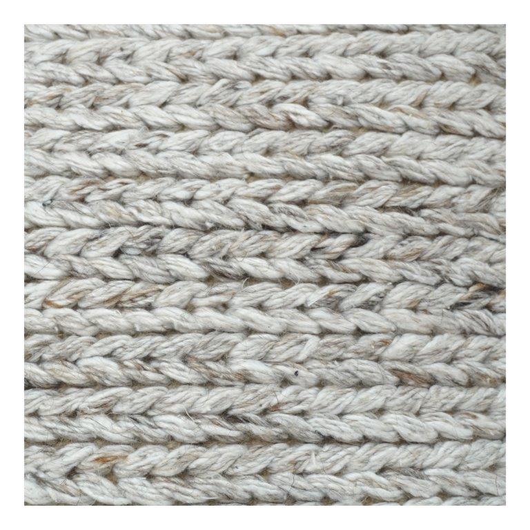 Grober Strick Kissenbezug aus Polyester 45x45 cm – Strukturiertes Webmuster | Weiches neutrales Dekokissen - Bulk manufacturer & supplier from Panipat, India