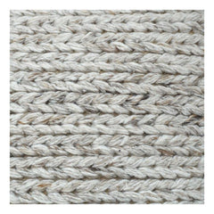 Chunky Knit Polyester Cushion Cover 45x45 cm – Textured Woven Design | Soft Neutral Decorative Pillow