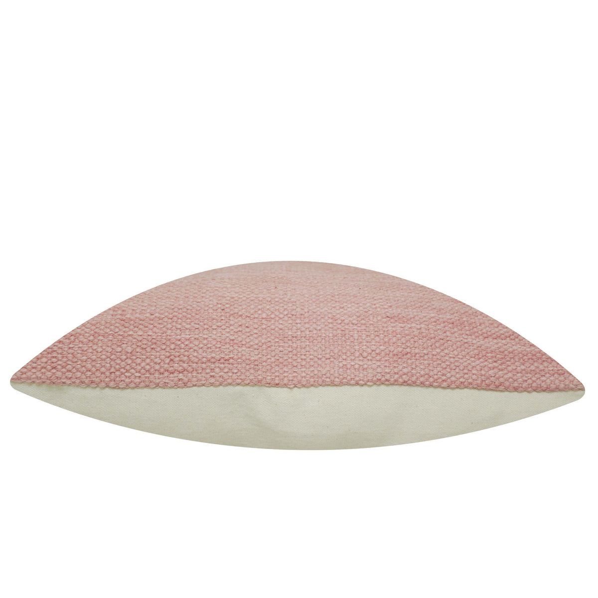 Handwoven Blush Pink Textured Cushion Cover – 45 x 45 cm