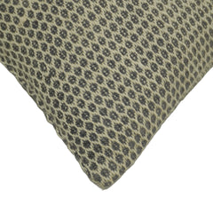 Handwoven Wool Cushion Cover 45x45 cm | Textured Geometric Woven Throw Pillow Cover | Soft Decorative Cushion Cover with Hidden Zipper | Modern Home Décor