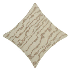 Textured wavy jacquard cotton cushion cover 45x45 cm