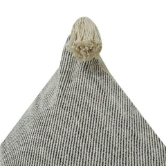 Textured Cotton Cushion Cover with Tassels | Minimalist Neutral Throw Pillow Cover | 18x18 Inch Decorative Sofa Cushion
