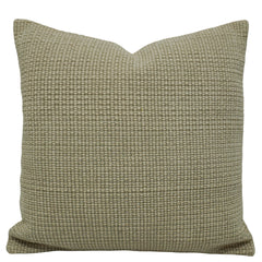 Handwoven Cotton Cushion Cover 45x45 cm | Textured Woven Decorative Throw Pillow Cover | Soft Natural Cotton Cushion Cover with Hidden Zipper | Modern Minimalist Home Décor