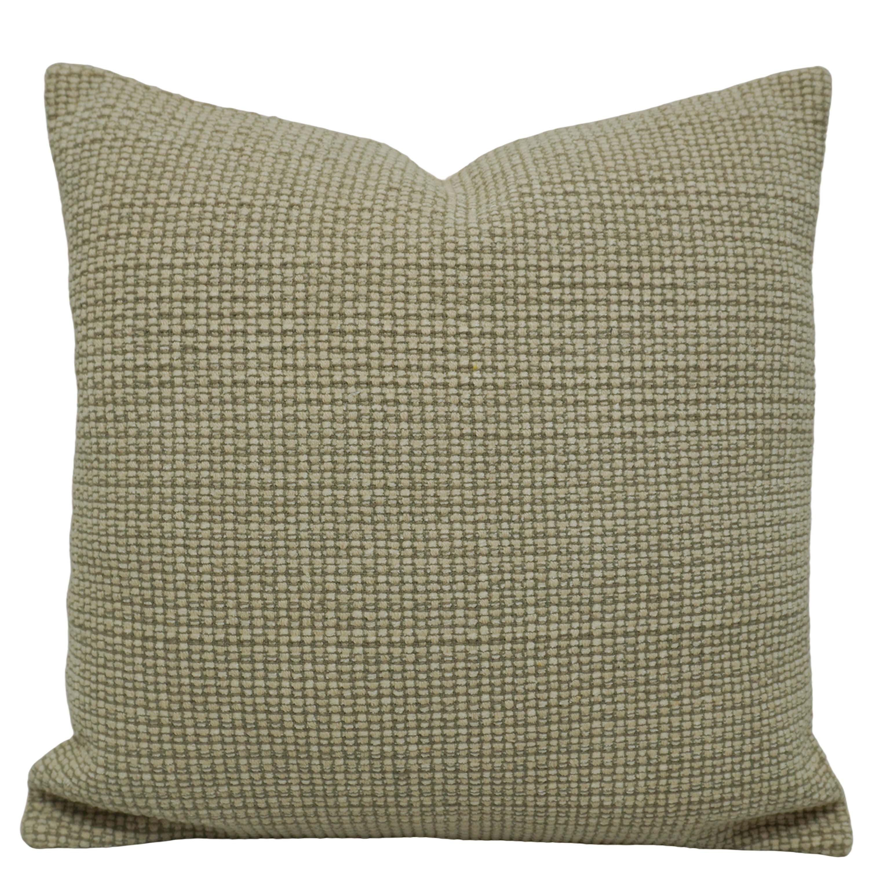 Handwoven Cotton Cushion Cover 45x45 cm | Textured Woven Decorative Throw Pillow Cover | Soft Natural Cotton Cushion Cover with Hidden Zipper | Modern Minimalist Home Décor