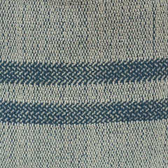 Handwoven Blue Striped Cotton Cushion Cover | 45x45 cm Decorative Throw Pillow Cover | Farmhouse & Coastal Style