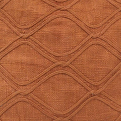 Terracotta Tufted Embroidered Cushion Cover with Tassels – 45x45 cm Cotton Decorative Pillow Cover