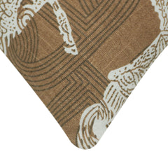 Brown Horse Print Cushion Cover – 45 x 45 cm | Equestrian Printed Cushion Cover