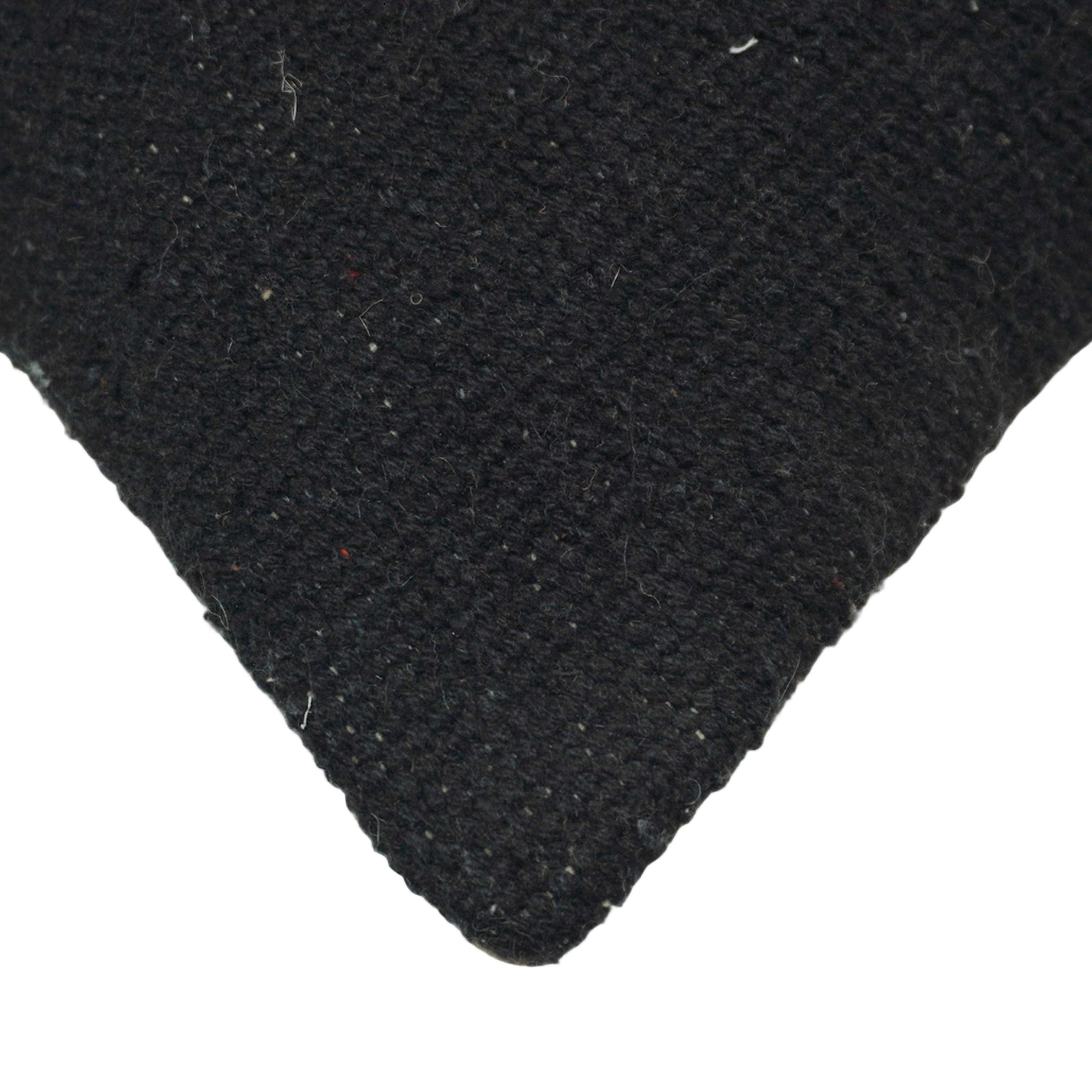 Handwoven Black & Ivory Geometric Cotton Cushion Cover – 45 x 45 cm