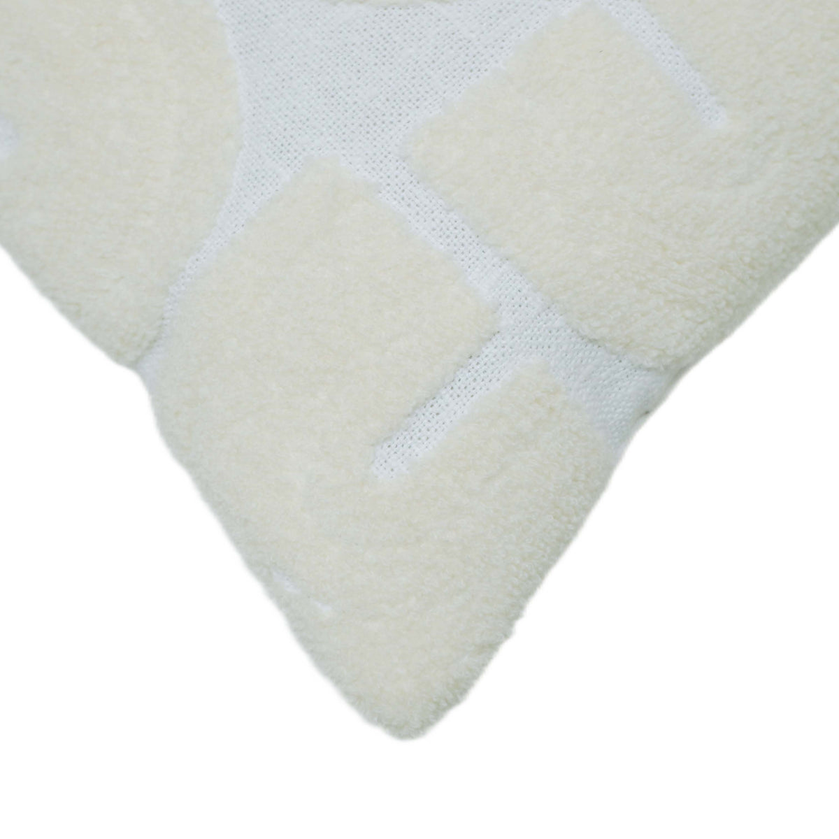 Cream Tufted HUG Cushion Cover – 45 x 45 cm | Textured Statement Cushion