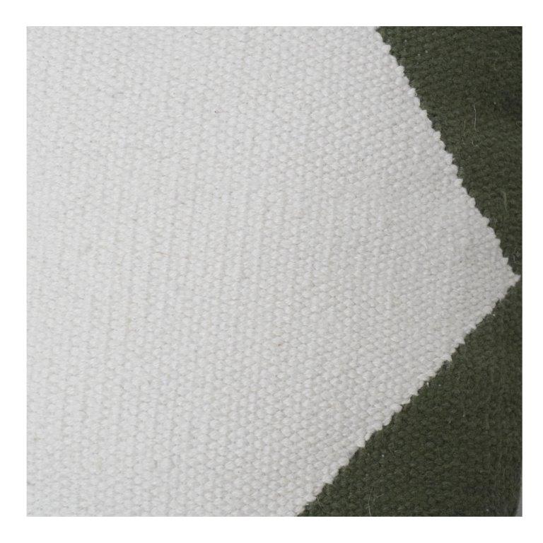 Minimalistisches Herz-Design Baumwoll-Kissenbezug | Grün & Elfenbein Dekokissenhülle | Moderne Ästhetik Wohnkultur - Bulk manufacturer & supplier from Panipat, India