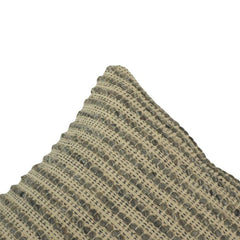 Textured Woven Polyester Cushion Cover 45x45 cm | Handcrafted Neutral Boho Pillow Cover for Sofa & Living Room