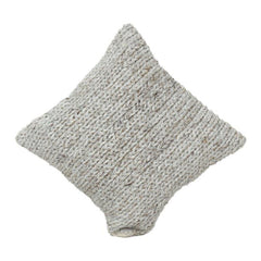 Chunky Knit Polyester Cushion Cover 45x45 cm – Textured Woven Design | Soft Neutral Decorative Pillow