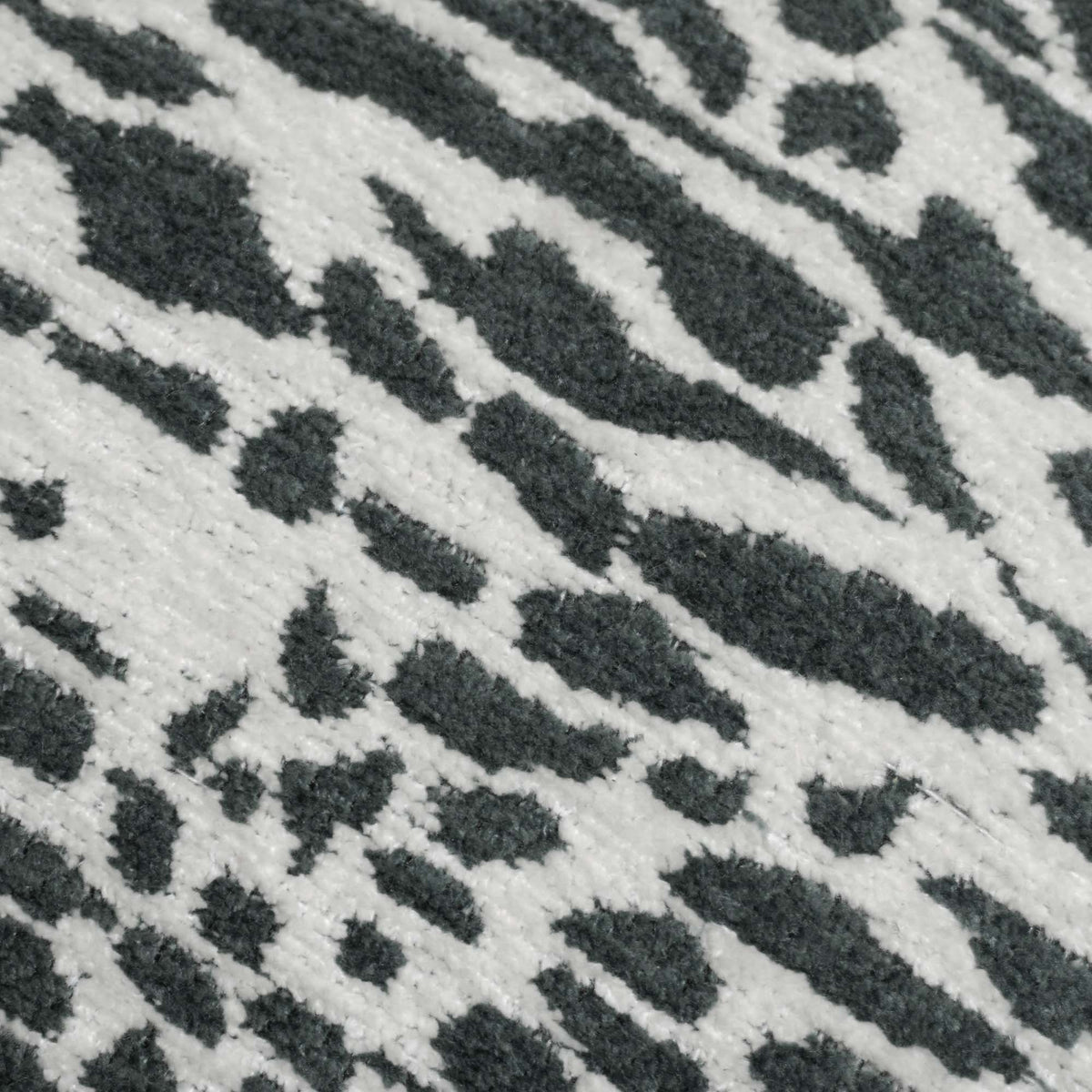 Grey & White Abstract Jacquard Cushion Cover – 45 x 45 cm