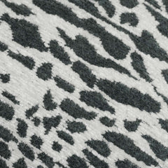 Grey & White Abstract Jacquard Cushion Cover – 45 x 45 cm