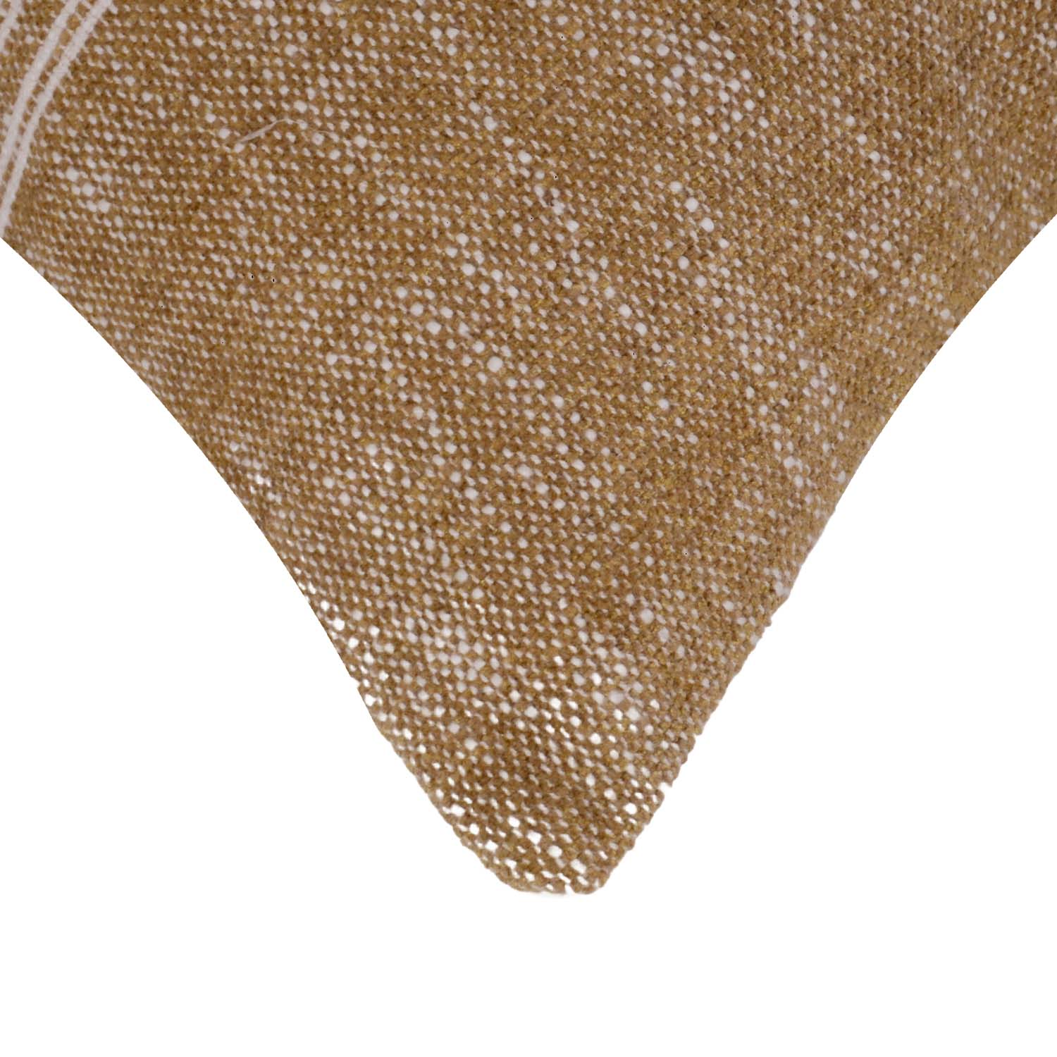 Handwoven Cotton Cushion Cover 45x45 cm | Natural Brown Textured Stripe Cushion Cover | Rustic Farmhouse Decorative Pillow Cover